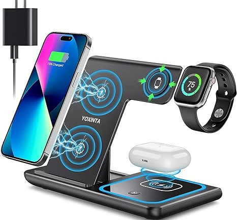 3 In 1 Wireless Charging Station for Apple Products